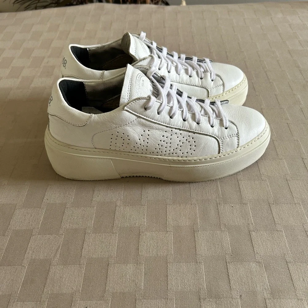 P448 Thea Perforated Platform Sneakers